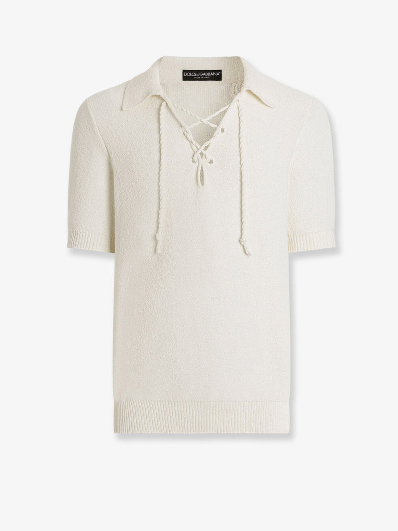 Dolce & Gabbana Dolce & Gabbana Cotton Blend Sweater White Men - World Class Fashion