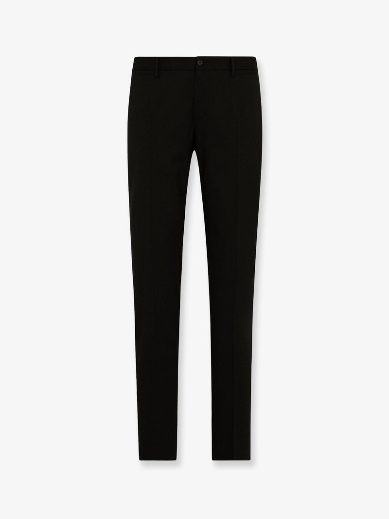 Dolce & Gabbana Dolce & Gabbana Wool Blend Trousers Black Men - World Class Fashion