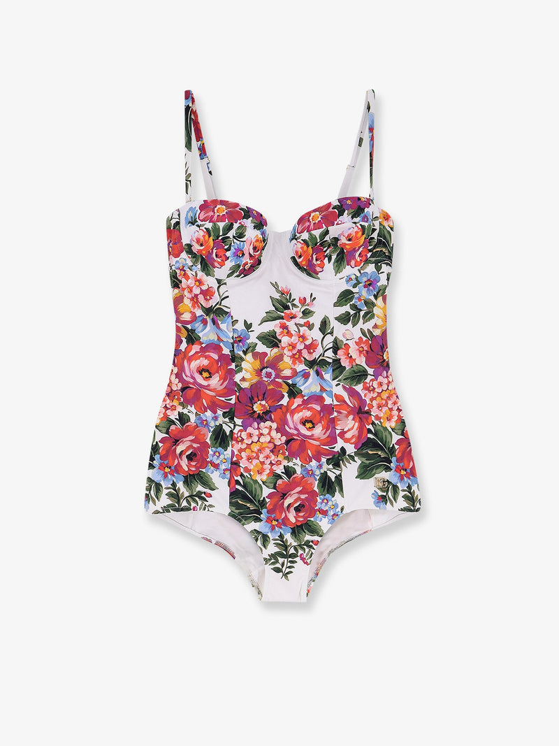 Dolce & Gabbana Dolce & Gabbana One-Piece Swimsuit Floral Print Multicolor - World Class Fashion