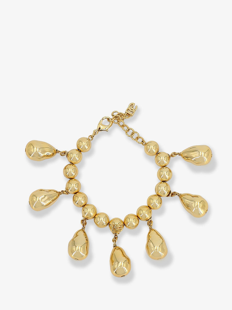 Dolce & Gabbana Dolce & Gabbana Brass Teardrop Bracelet Gold - World Class Fashion