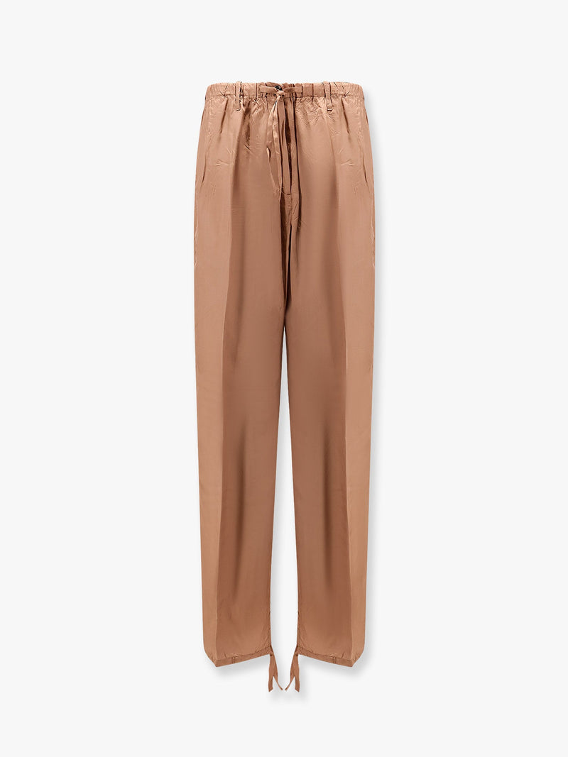 Dries Van Noten Dries Van Noten Penra Viscose Trousers Brown - World Class Fashion