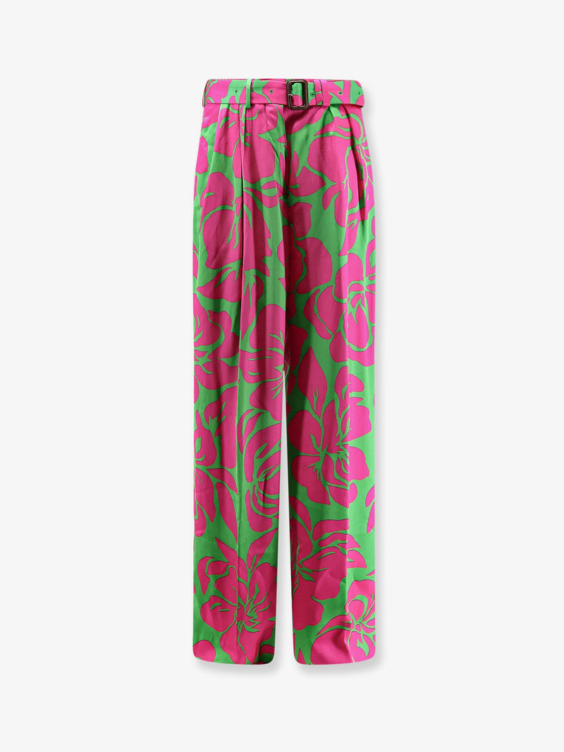 Dries Van Noten Dries Van Noten Peaches Bis Viscose Trousers Pink - World Class Fashion
