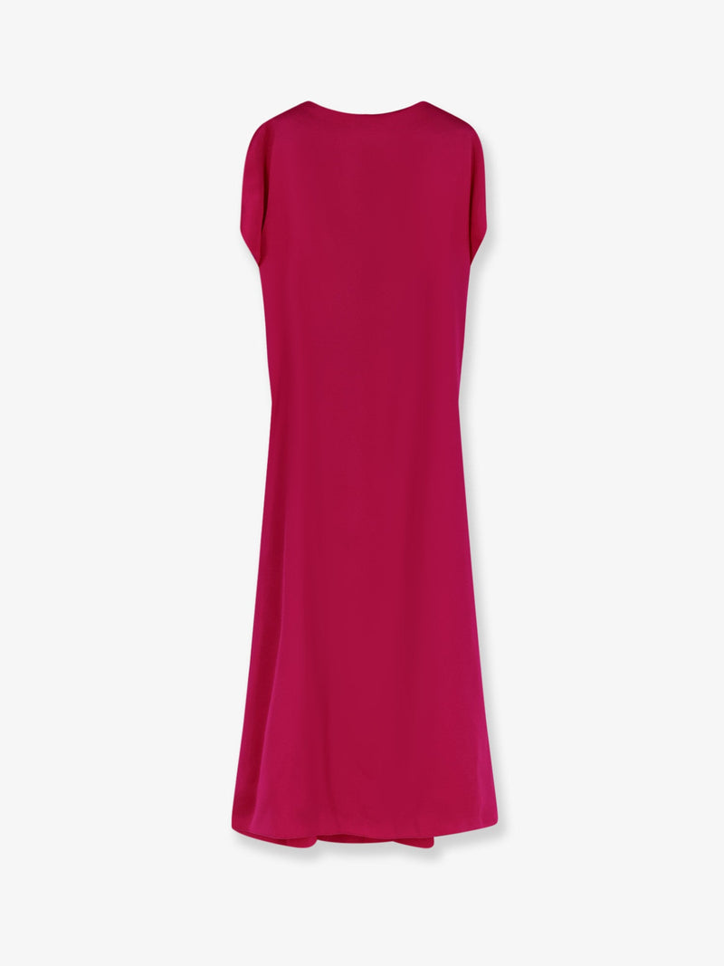 Dries Van Noten Dries Van Noten Diria Silk Dress Pink - World Class Fashion