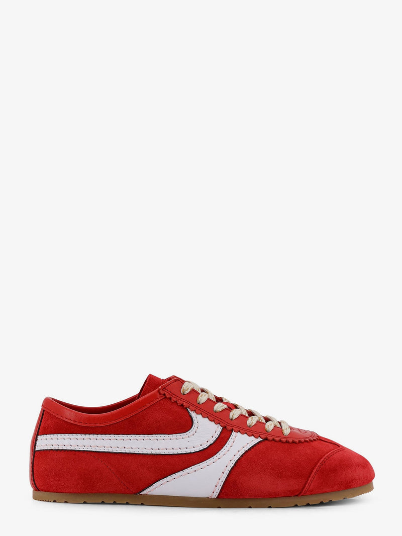 Dries Van Noten Dries Van Noten Suede Sneakers Red Women - World Class Fashion