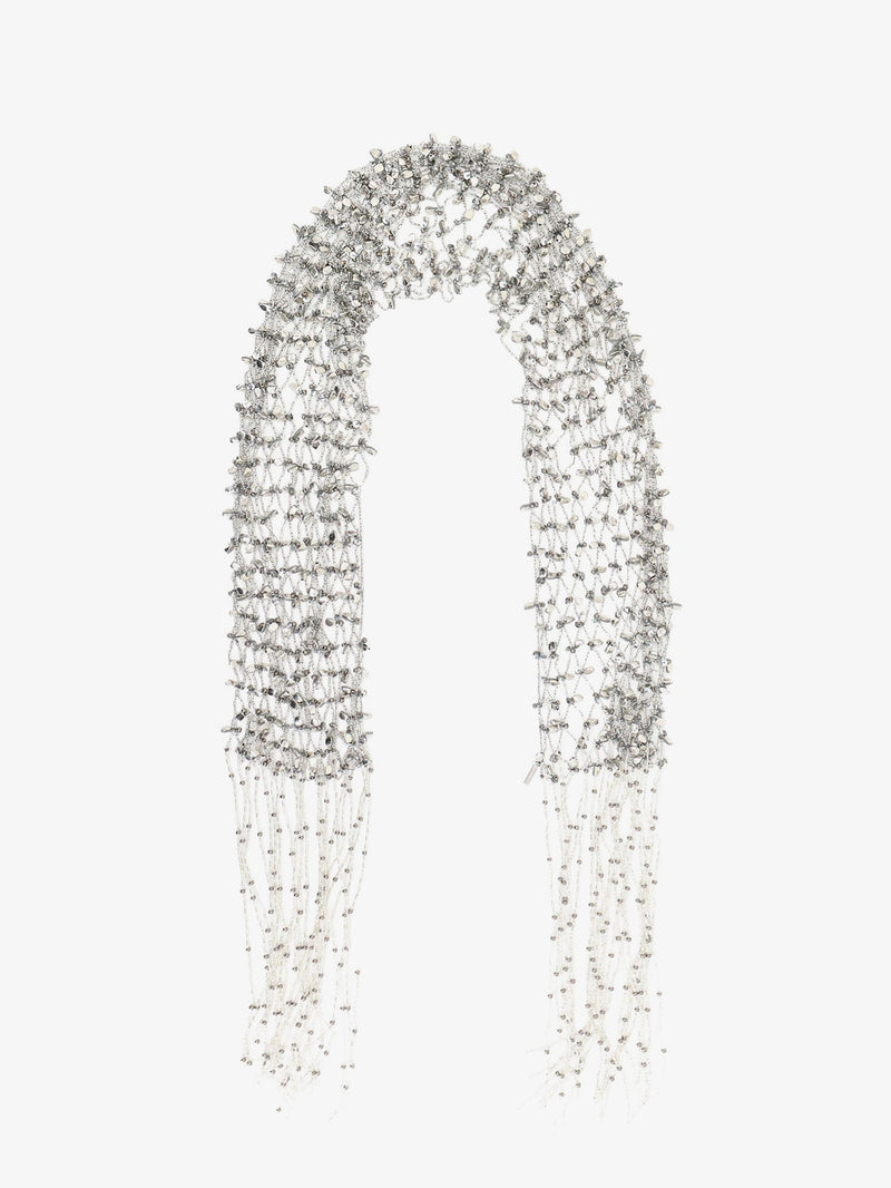 Dries Van Noten Dries Van Noten Scarf Necklace Silver - World Class Fashion