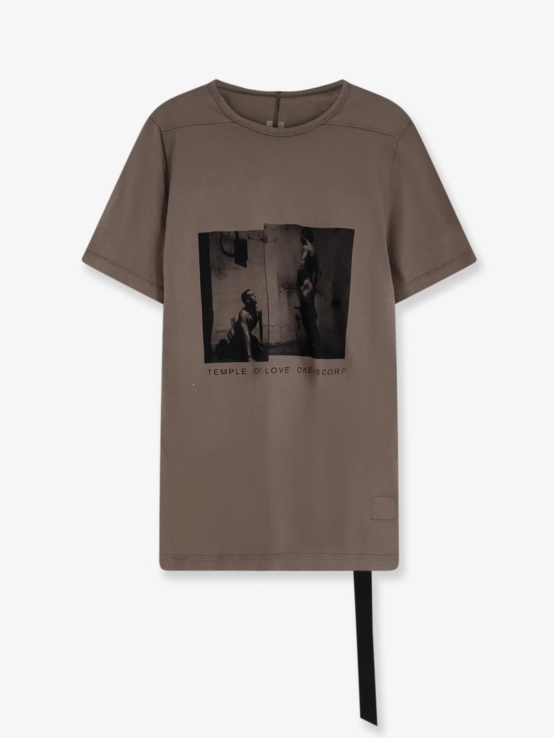 DRKSHDW DRKSHDW Cotton T-Shirt with Level Print Grey - World Class Fashion
