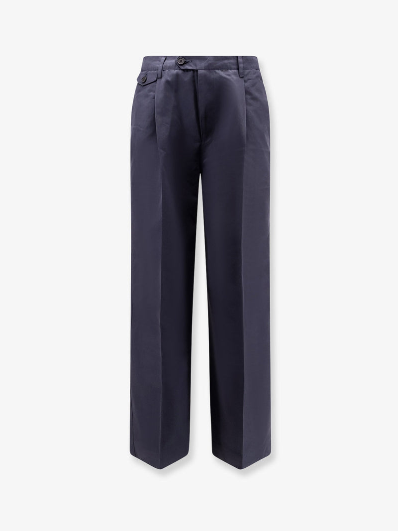 Dunst Pantalones Dunst plisados chinos azul marino - World Class Fashion