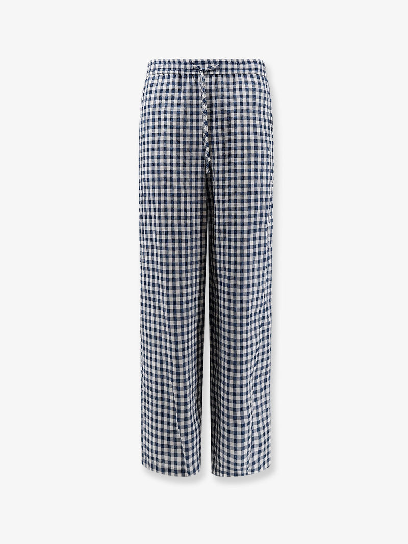 Dunst Dunst Unisex Pyjamas Trousers Navy Check - World Class Fashion