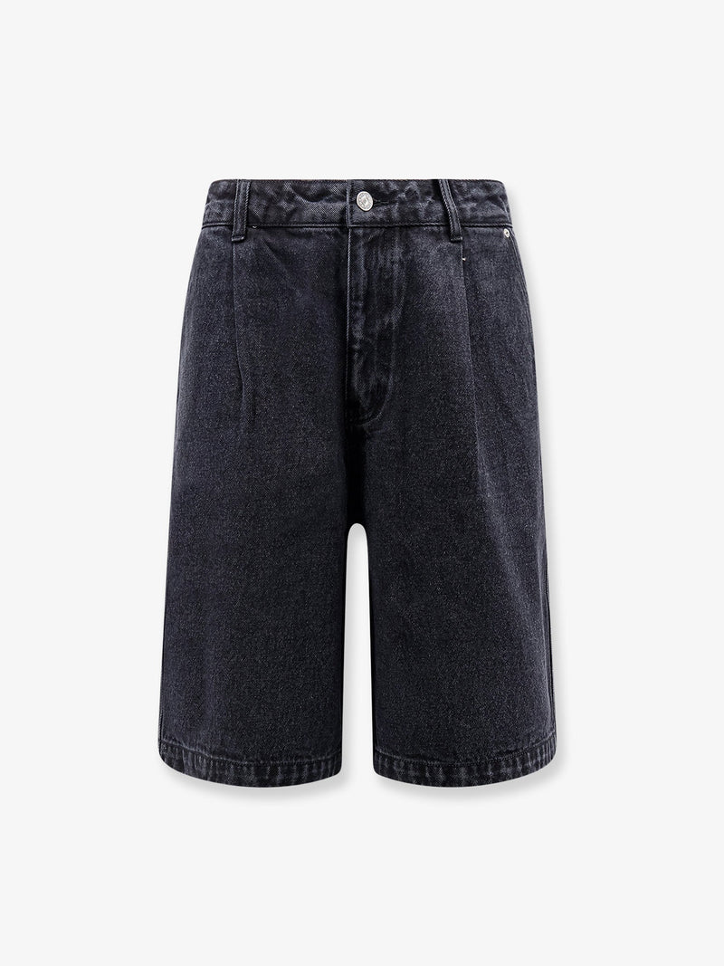 Dunst Dunst Back Denim Bermuda Shorts Black - World Class Fashion