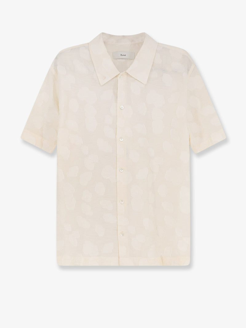 Dunst Dunst Holiday Unisex Shirt Cream Jacquard - World Class Fashion