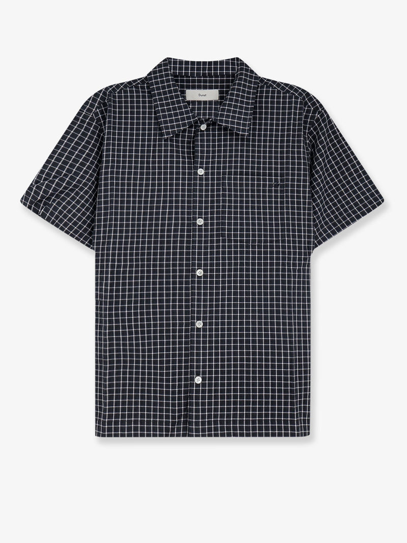 Dunst Dunst Cotton Blend Shirt Black Check - World Class Fashion