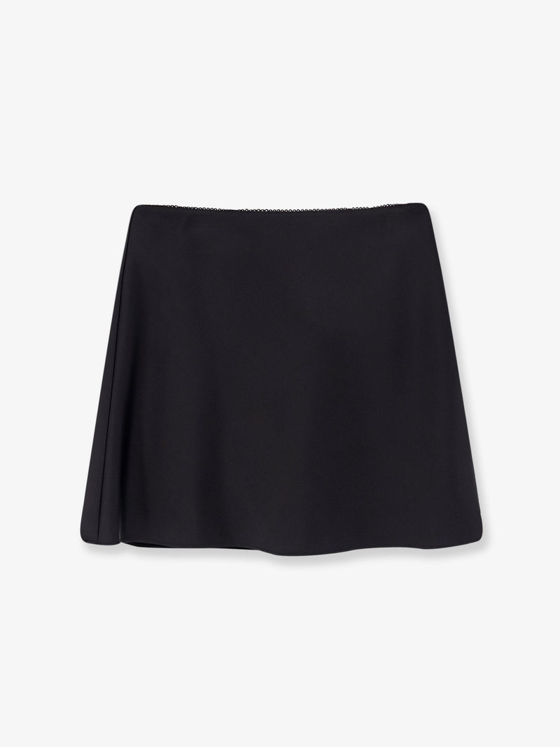 Dunst Falda-pantalón de satén Dunst en negro - World Class Fashion