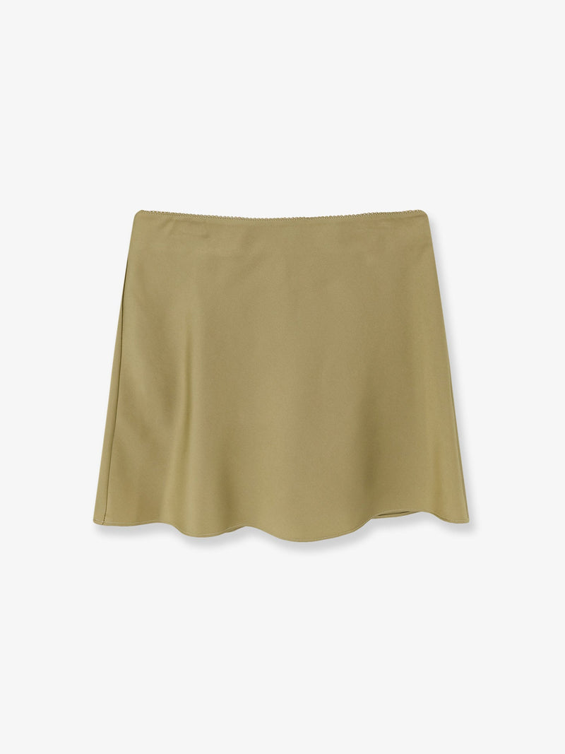 Dunst Falda satinada Dunst con shorts verde - World Class Fashion