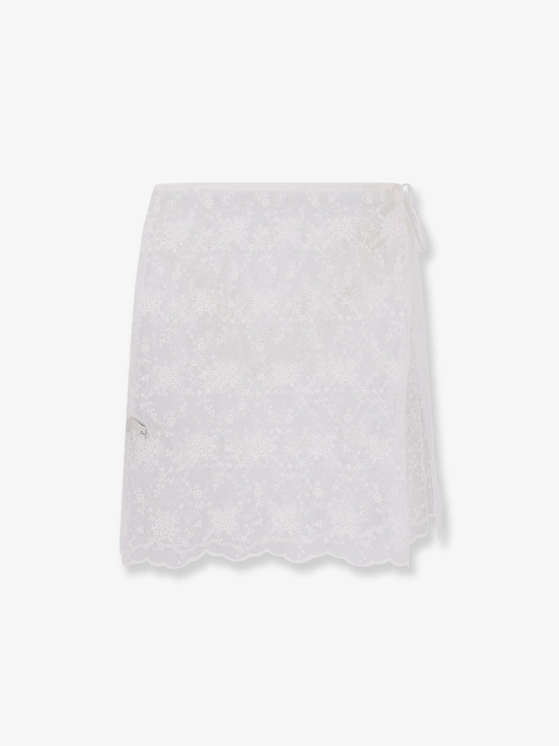 Dunst Falda superpuesta Dunst Needlework blanca - World Class Fashion