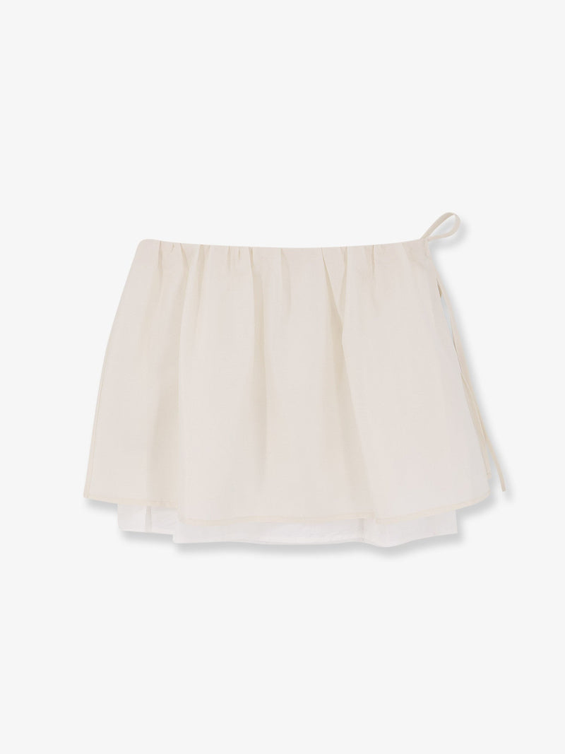 Dunst Minifalda Dunst Layered Volume color crema - World Class Fashion