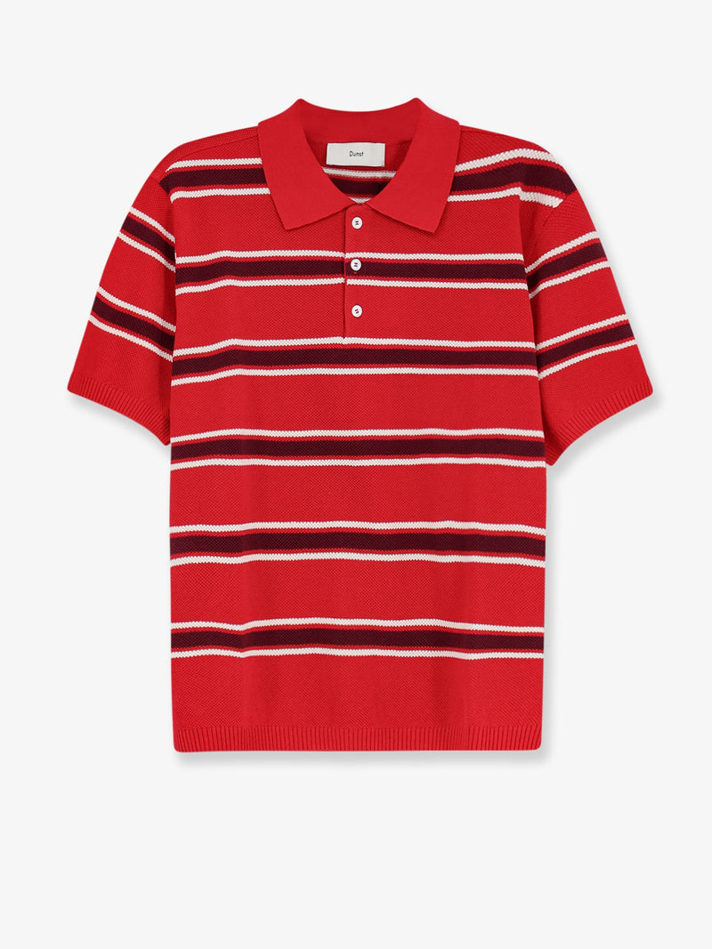 Dunst Polo de algodón Dunst para mujer, color rojo borgoña - World Class Fashion