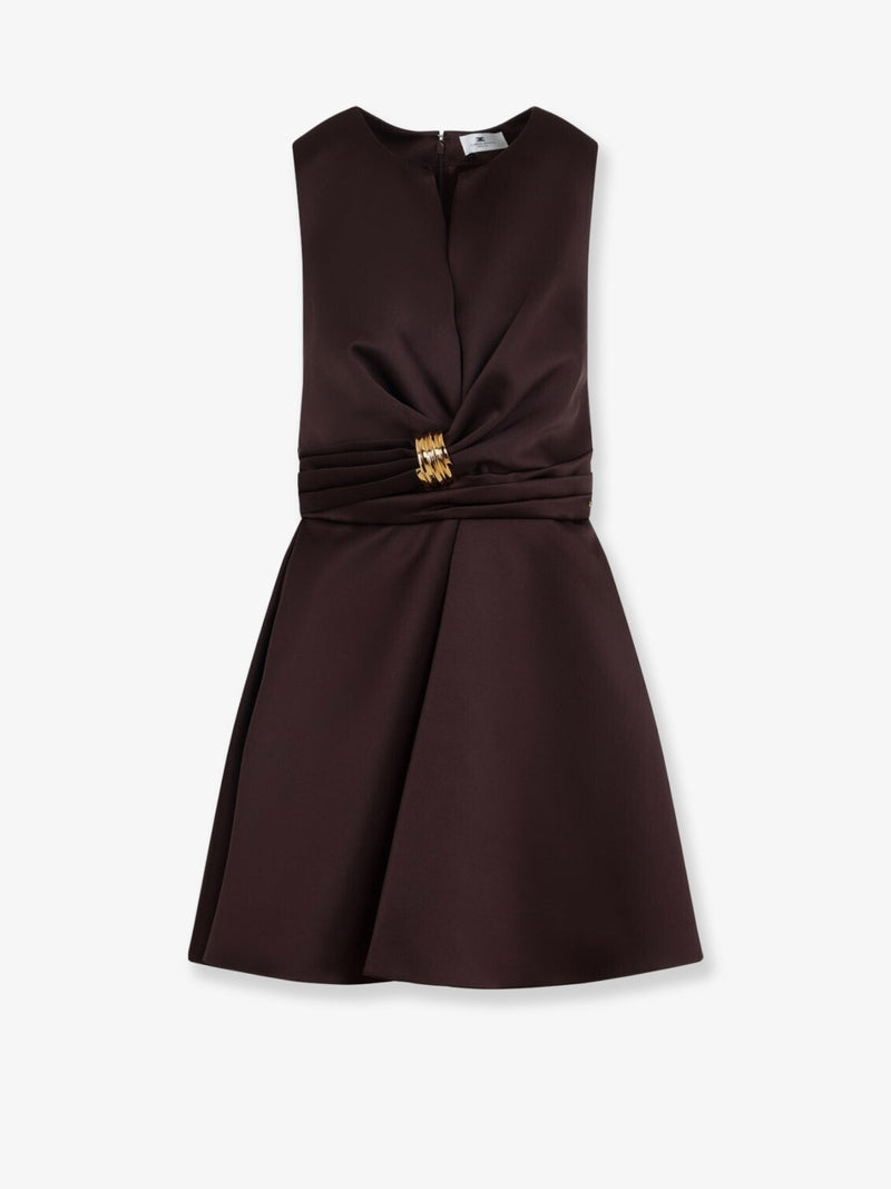 Elisabetta Franchi Elisabetta Franchi Events Mini Dress Brown - World Class Fashion