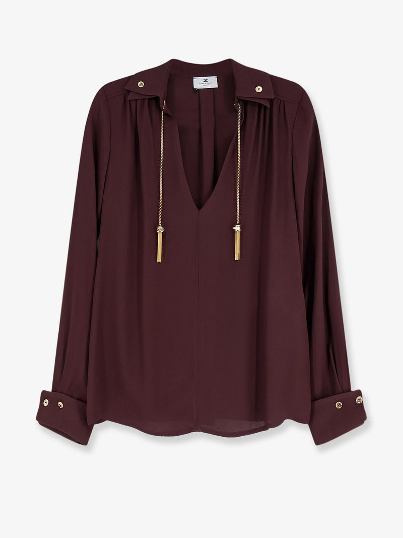 Elisabetta Franchi Elisabetta Franchi Viscose Shirt Brown Women - World Class Fashion