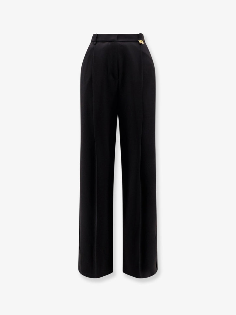 Elisabetta Franchi Pantalones elásticos Elisabetta Franchi Essentials negros - World Class Fashion