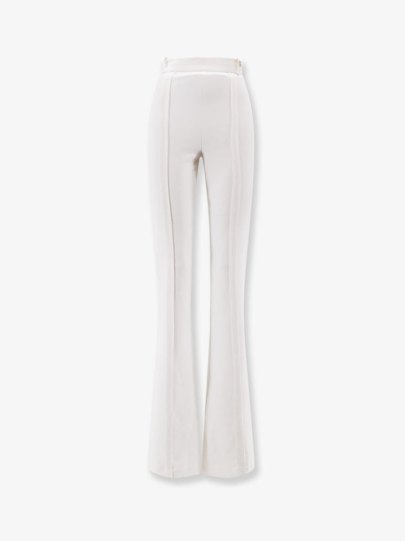Elisabetta Franchi Elisabetta Franchi Pantalones Diarios Blancos - World Class Fashion
