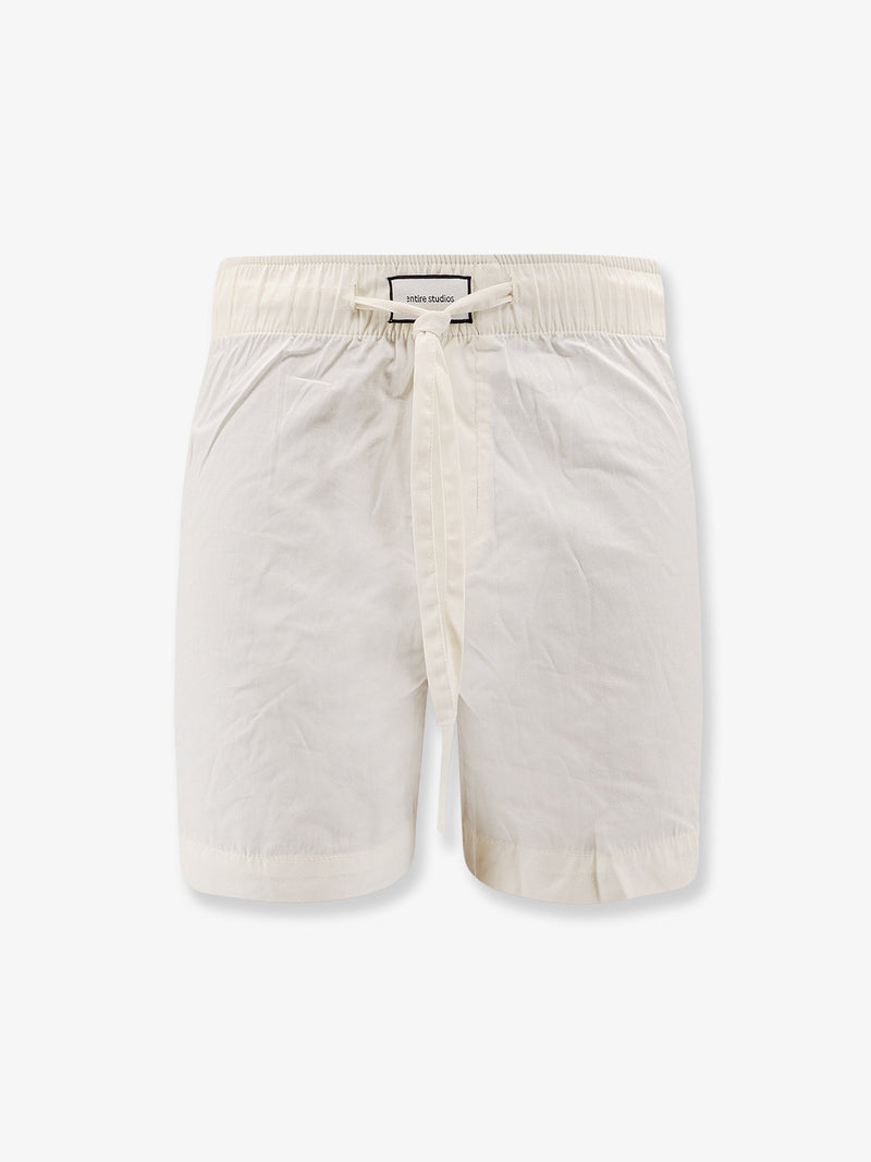 Entire Studios Entire Studios Pantalón Corto de Algodón Beige - World Class Fashion