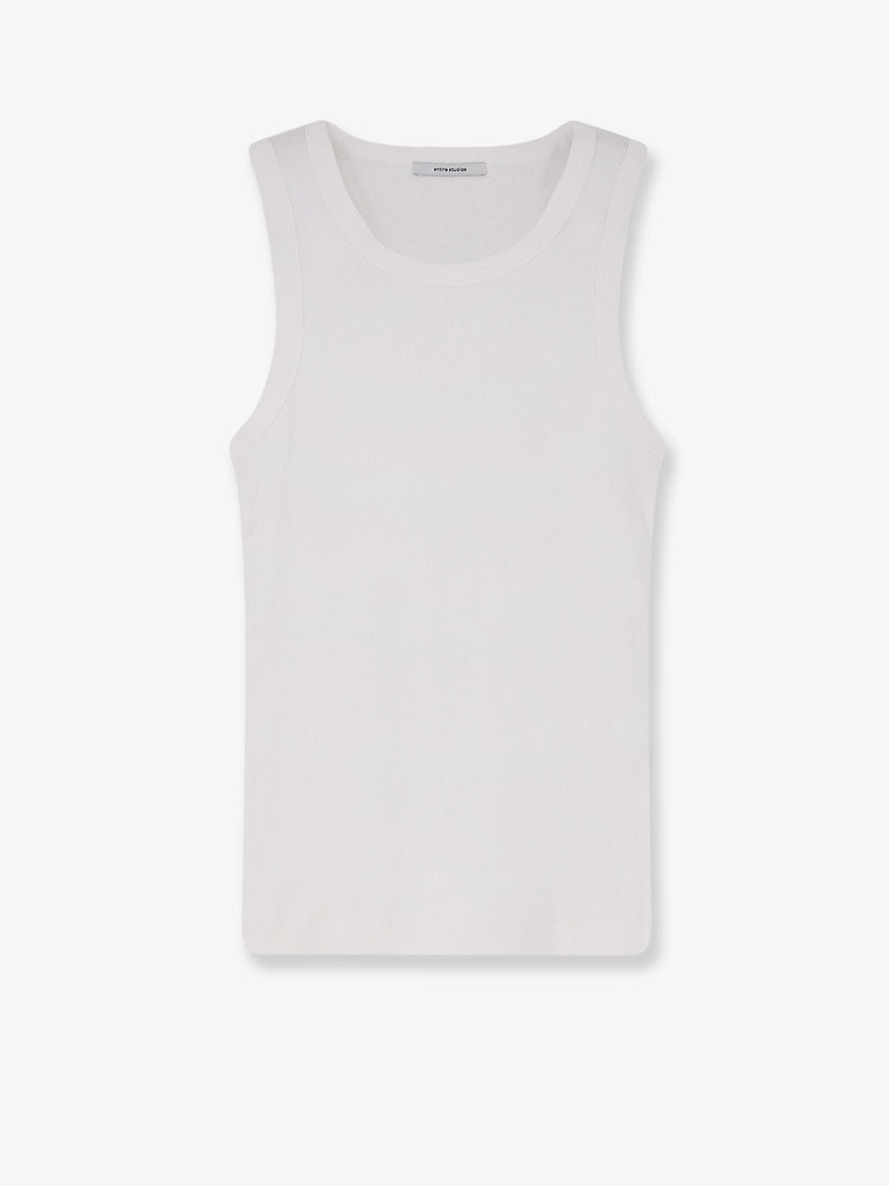 Entire Studios Entire Studios Ribbed Cotton Tank Top White - World Class Fashion