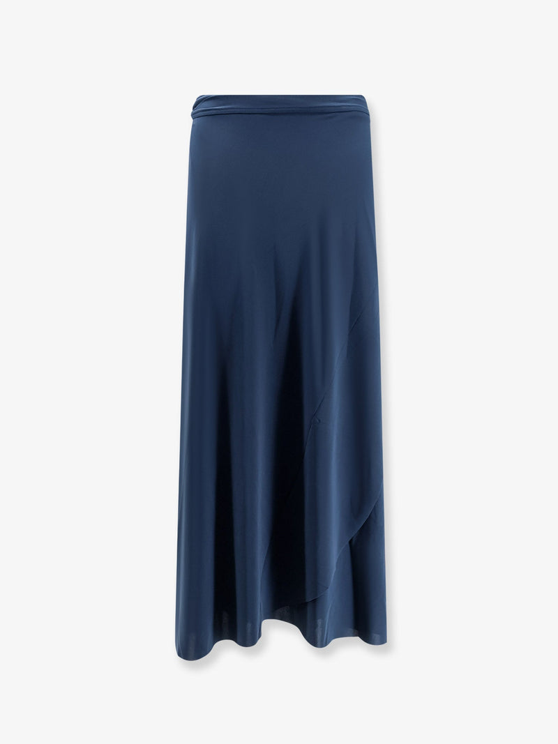 Eres Eres Julieta Jersey Pareo Skirt Blue - World Class Fashion