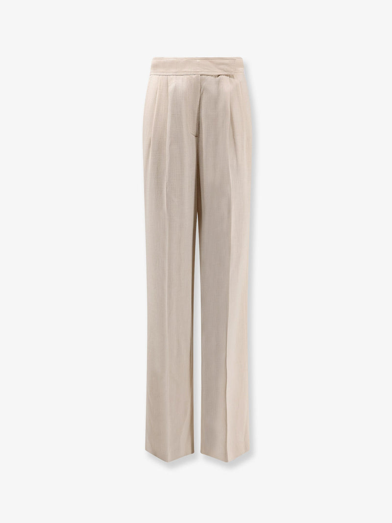 Etro Etro Pantalones de Viscosa Beige Mujer - World Class Fashion