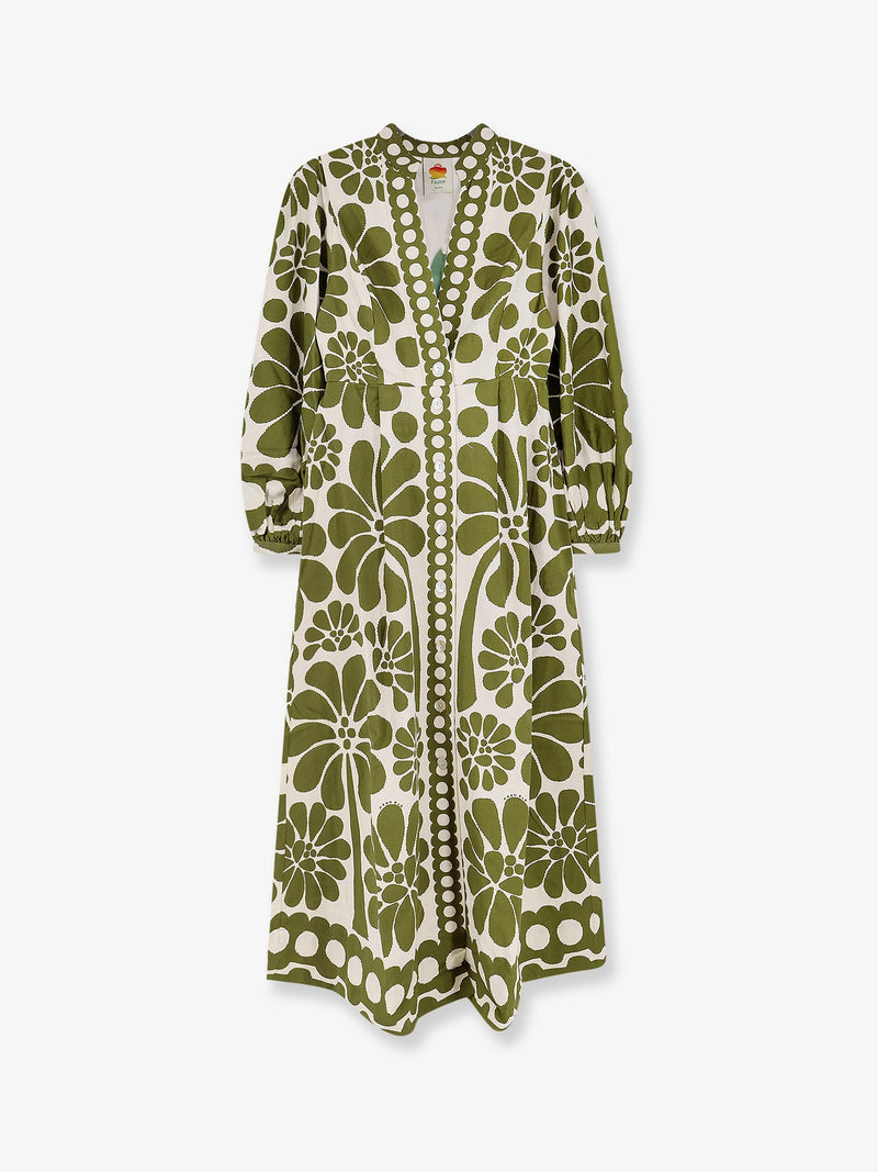 Farm Rio Vestido largo Palermo de Farm Rio, color verde - World Class Fashion