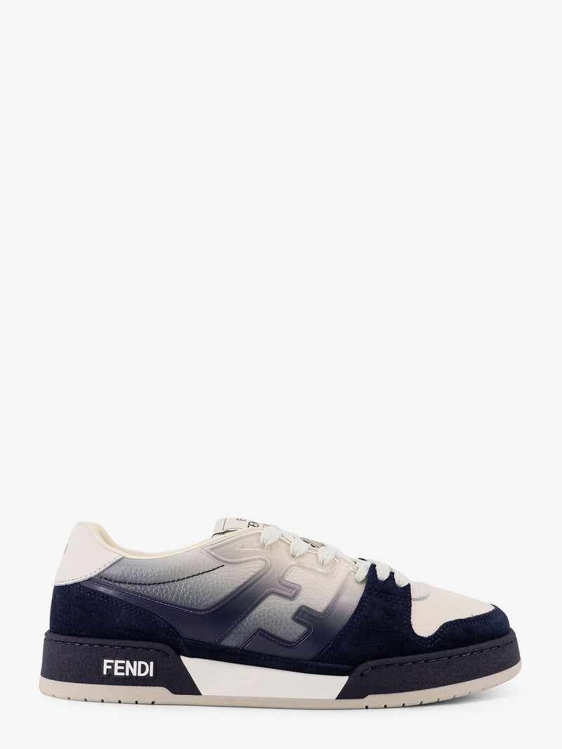 Fendi Fendi Match Leather Sneakers Blue Men - World Class Fashion