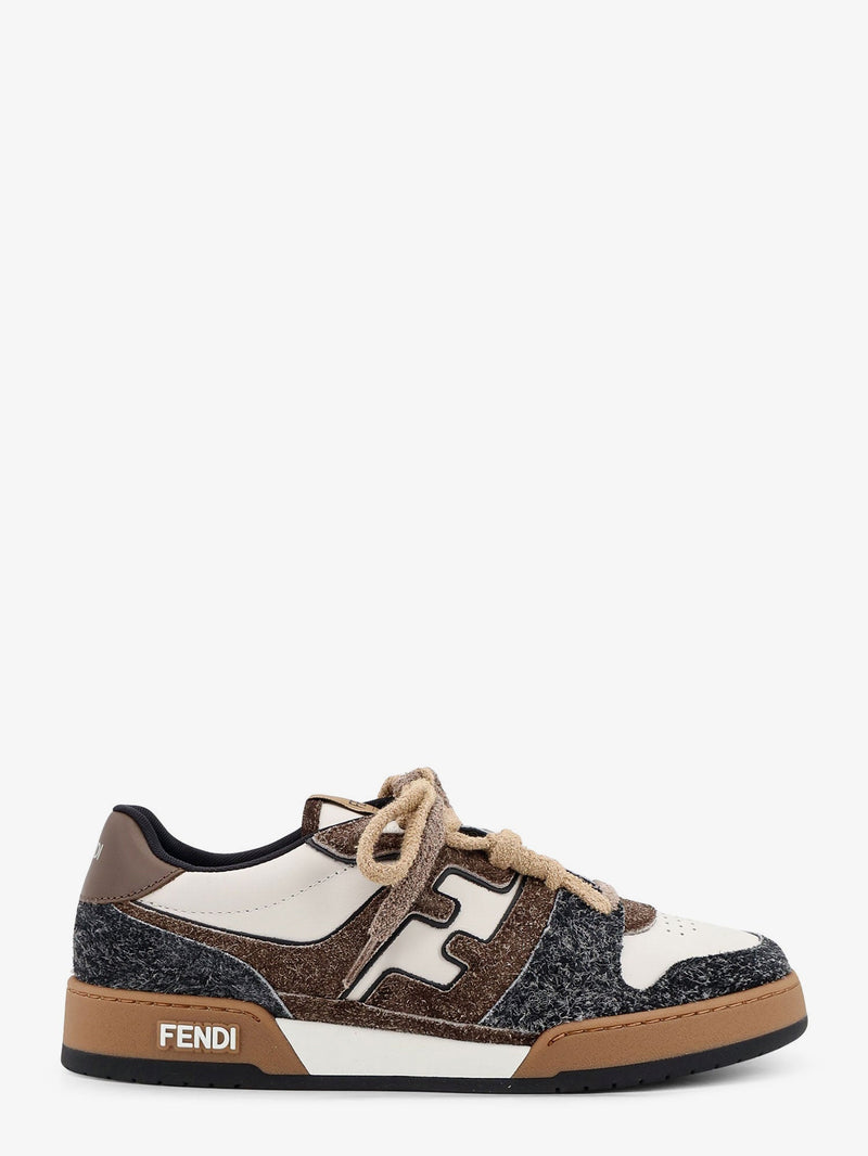 Fendi Fendi Match Sneakers White Brown Men - World Class Fashion