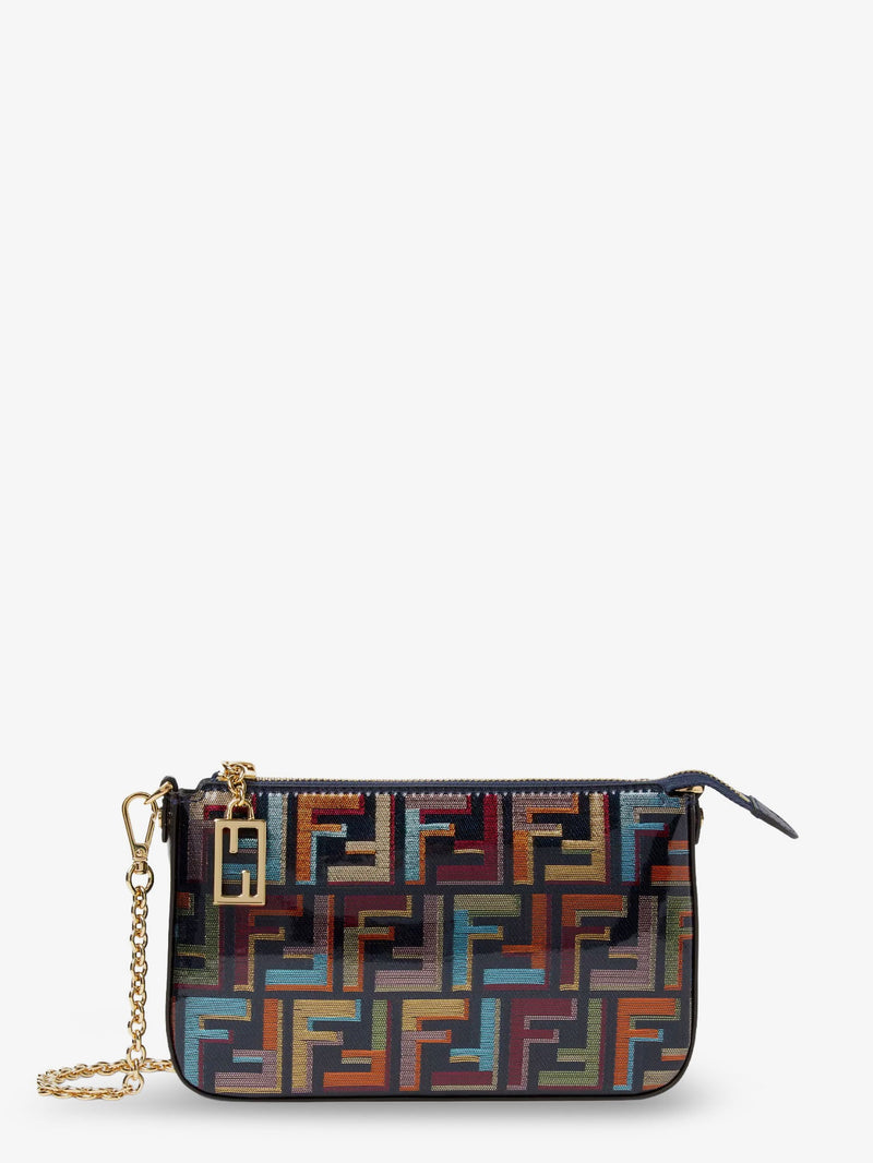 Fendi Fendi Baguette Ff Fabric Clutch Bag - World Class Fashion