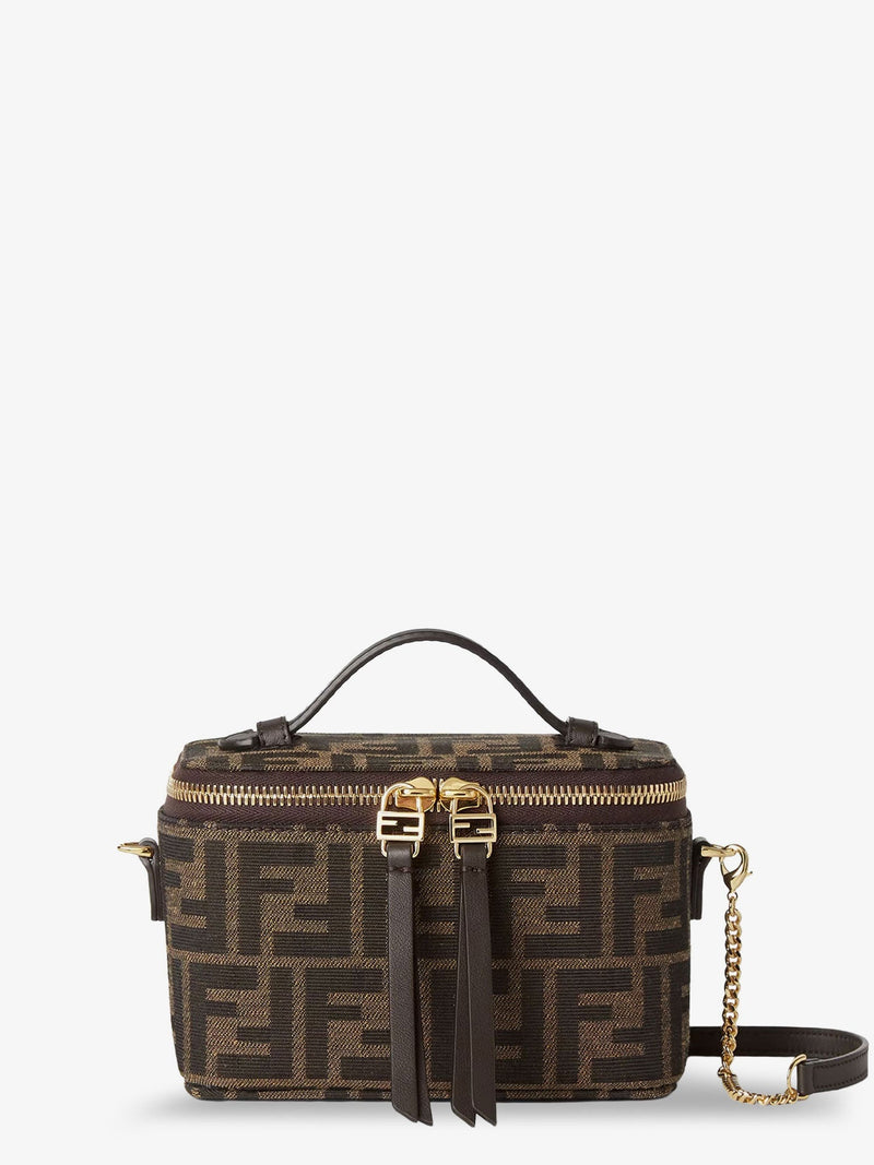 Fendi Fendi Vanity Crossbody Bag In Ff Jacquard Fabric - World Class Fashion