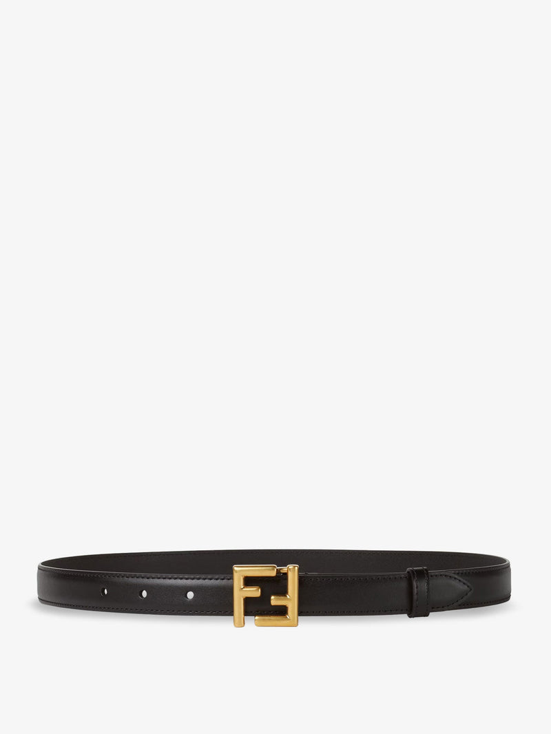 Fendi Cinturón de piel FF de Fendi para mujer - Negro - World Class Fashion