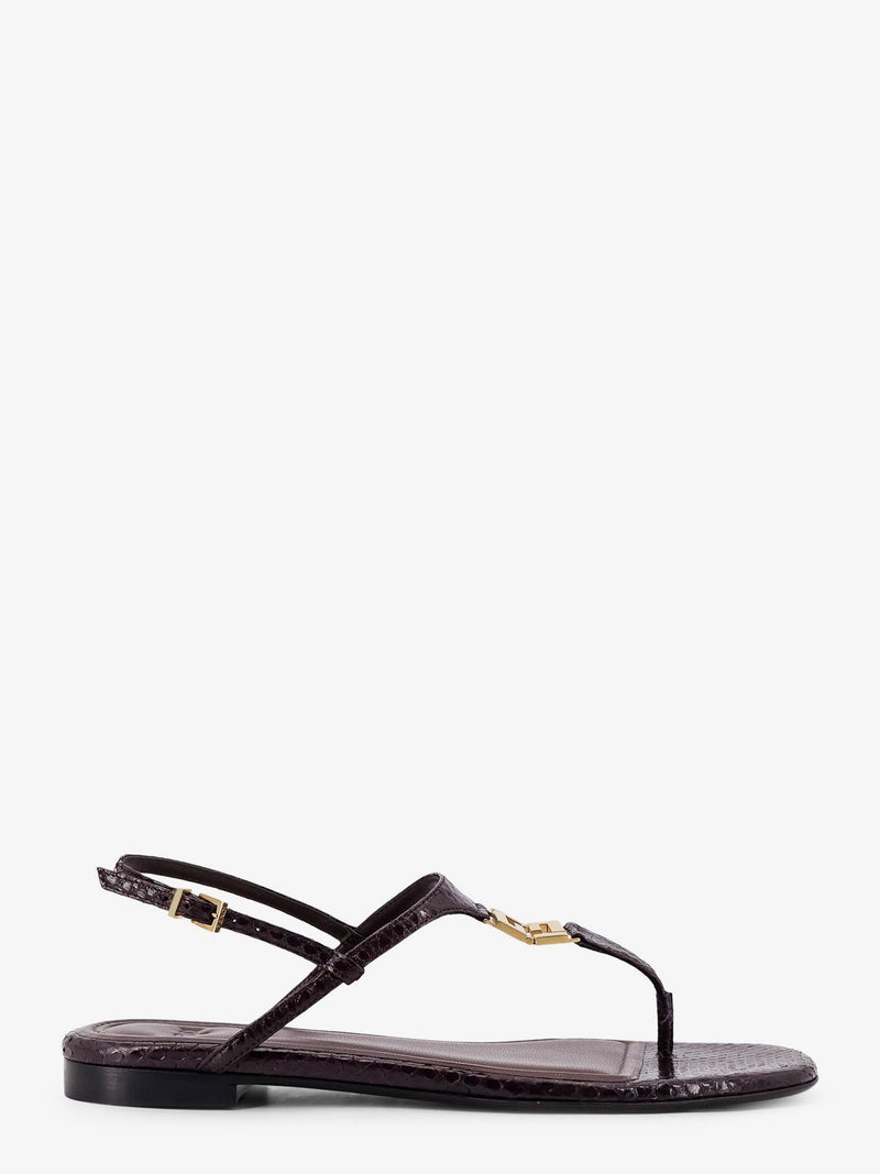 Fendi Fendi Fold Leather Sandals Purple Women - World Class Fashion