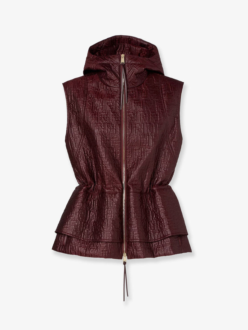Fendi Fendi Quilted Nylon Vest Red Women - World Class Fashion