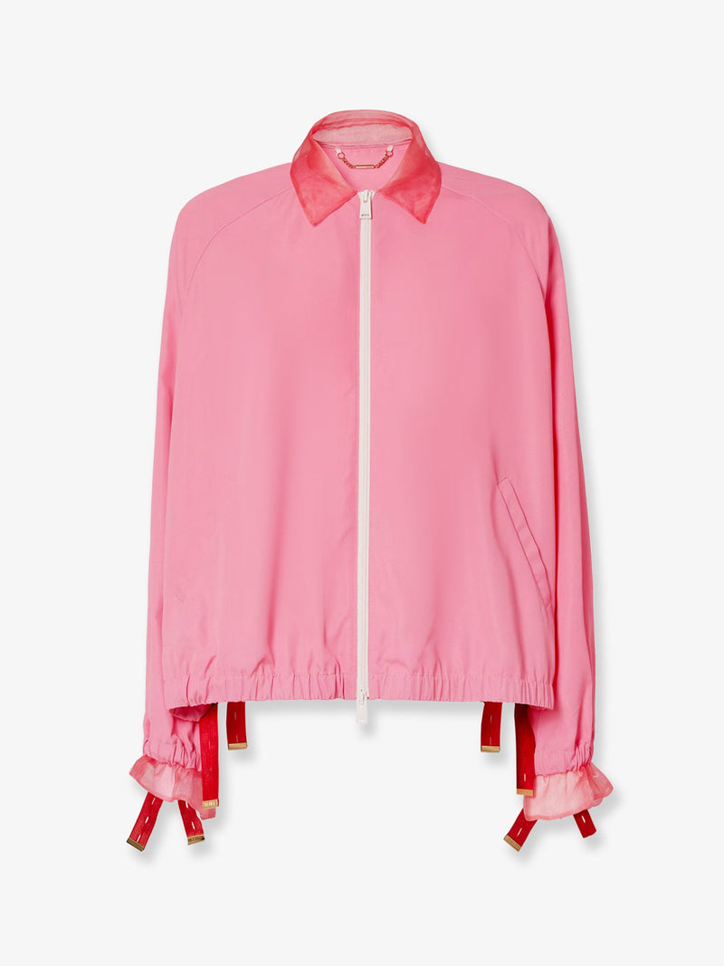 Fendi Fendi Technical Viscose Jacket Pink - World Class Fashion