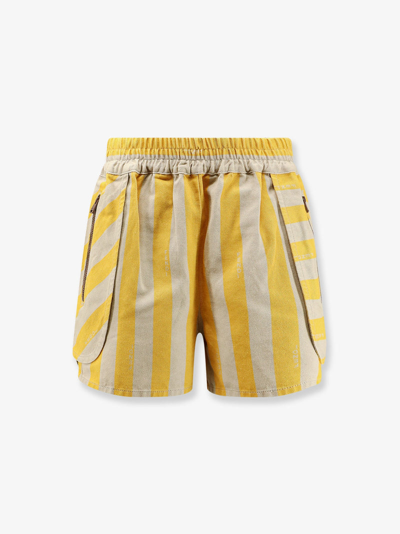 Fendi Fendi Cotton and Linen Shorts Yellow Women - World Class Fashion
