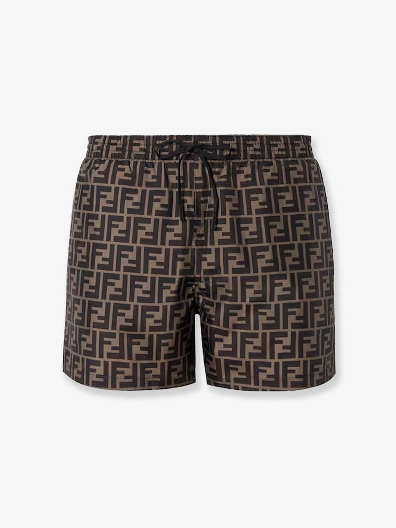 Fendi Fendi Ff Nylon Swim Trunks - World Class Fashion