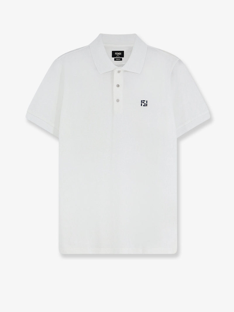 Fendi Fendi Cotton Polo Shirt White Men - World Class Fashion