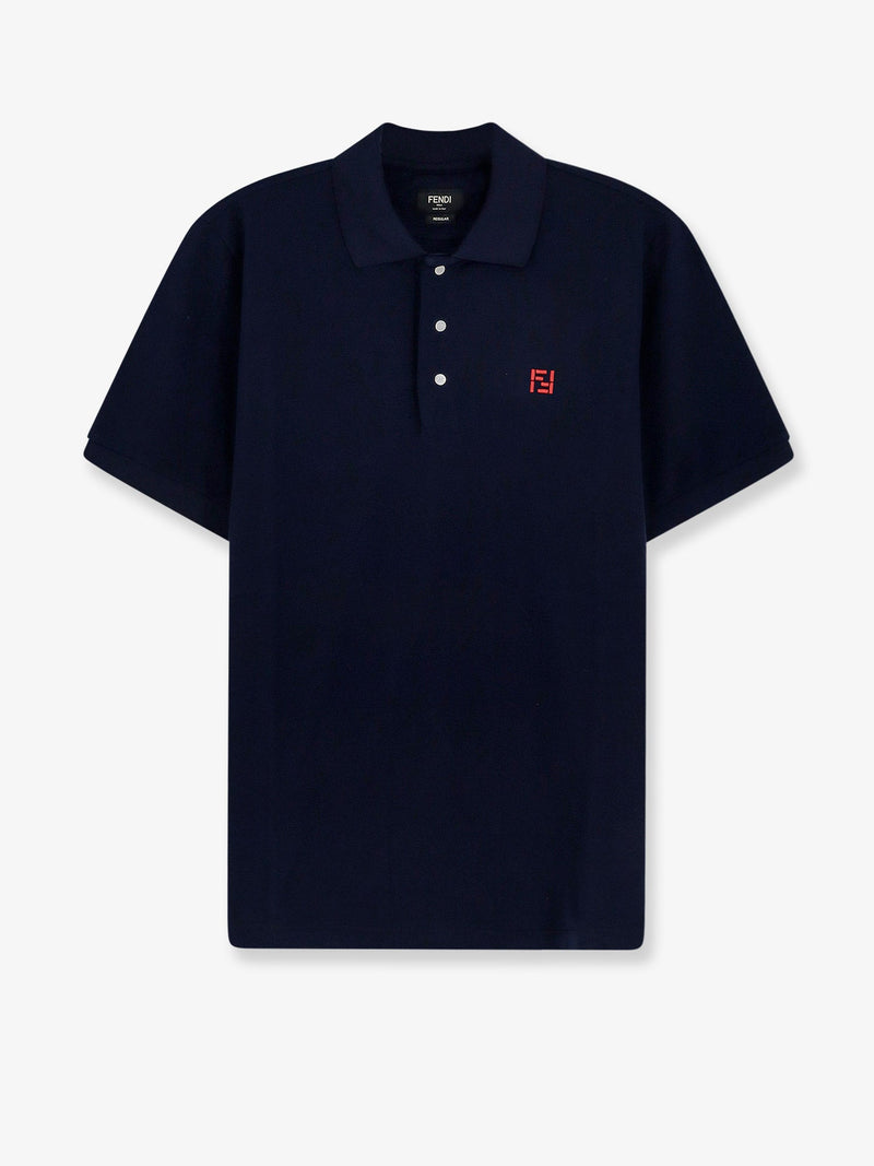 Fendi Fendi Cotton Polo Shirt Blue Men - World Class Fashion
