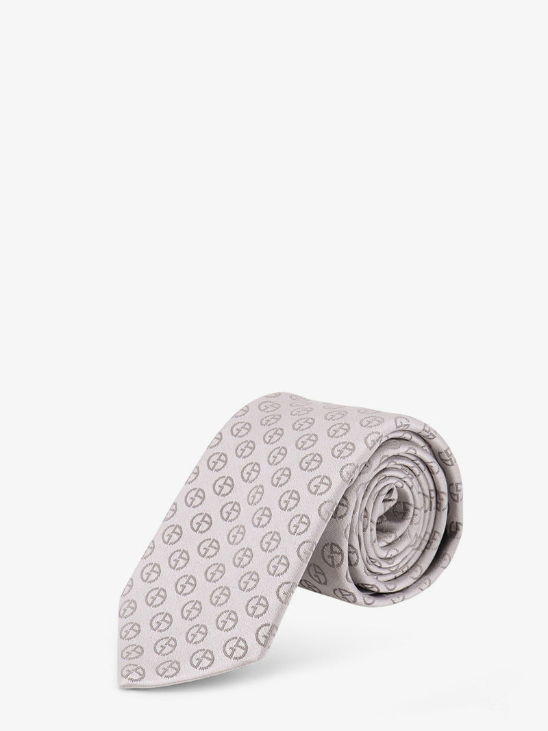 Giorgio Armani Giorgio Armani Silk Tie Silver - World Class Fashion