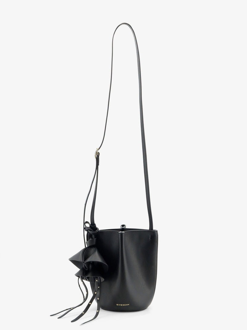Givenchy Givenchy Nano Snap Leather Crossbody Bag Black - World Class Fashion
