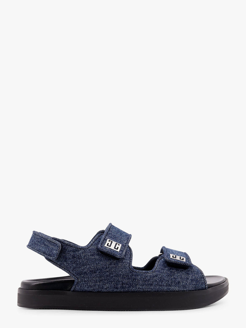 Givenchy Givenchy Strap Flat Denim Sandals Blue Women - World Class Fashion