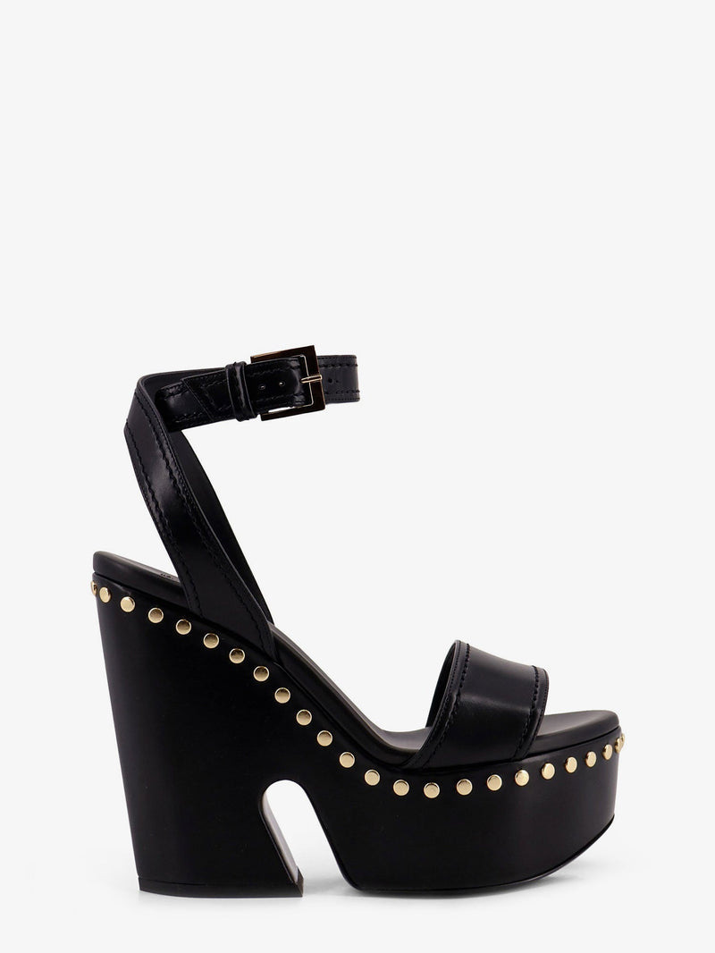 Givenchy Givenchy Leather Sandals with Studs Black Women - World Class Fashion