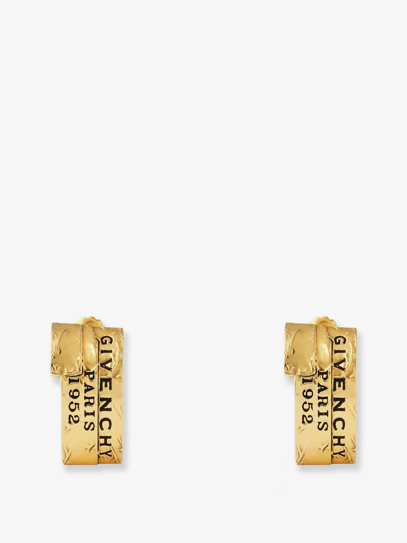 Givenchy Givenchy Tape Metal Earrings Gold Women - World Class Fashion