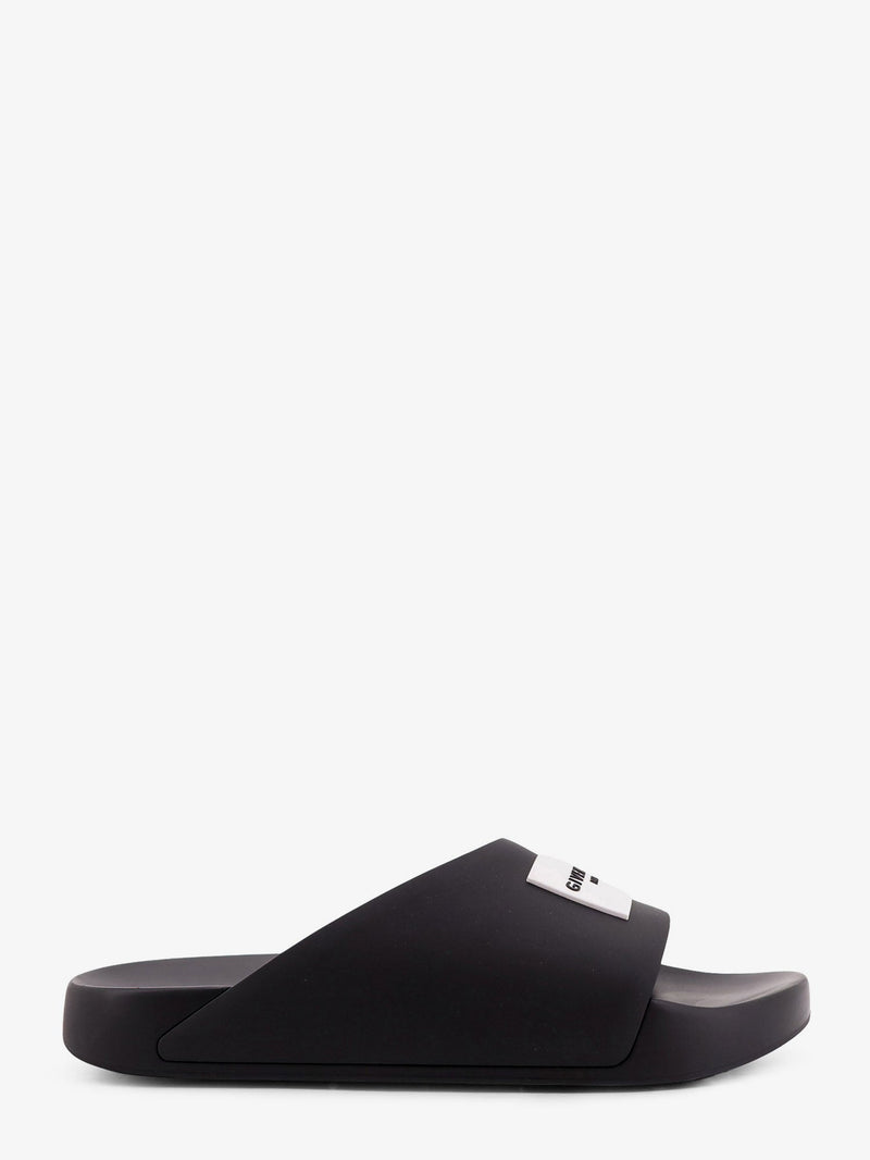 Givenchy Givenchy Rubber Slide with Logo Lettering Patch Black - World Class Fashion