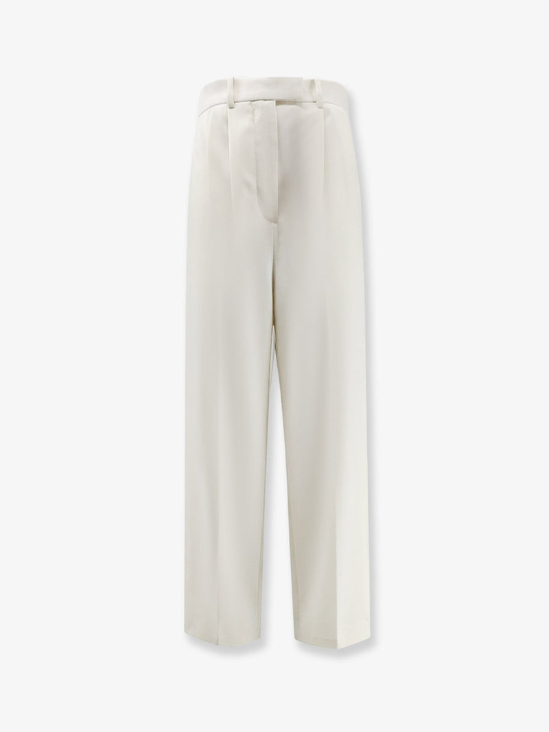 Givenchy Pantalones Givenchy de lana y mohair para mujer, color blanco - World Class Fashion