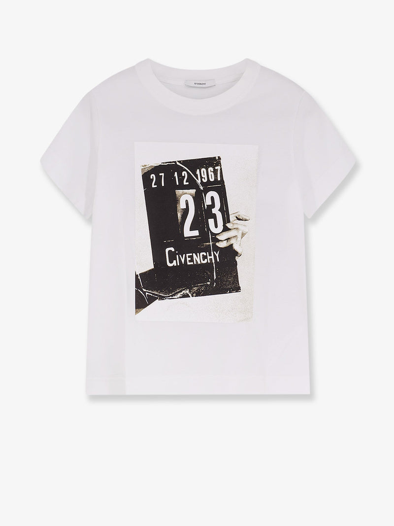 Givenchy Givenchy Cotton T-Shirt with Front Print White - World Class Fashion