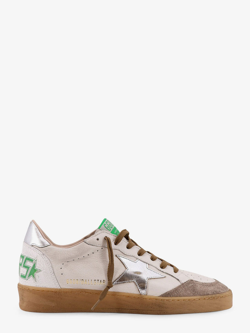 Golden Goose Zapatillas de hombre Golden Goose Ball Star de cuero blanco - World Class Fashion